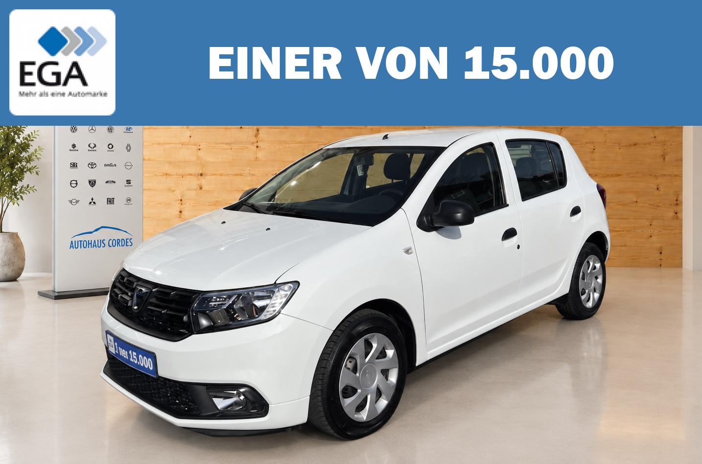 Dacia Sandero LIMOUSINE SCe 75 SERVO*KLIMA*RADIO*BTH*EFH*ZFVB